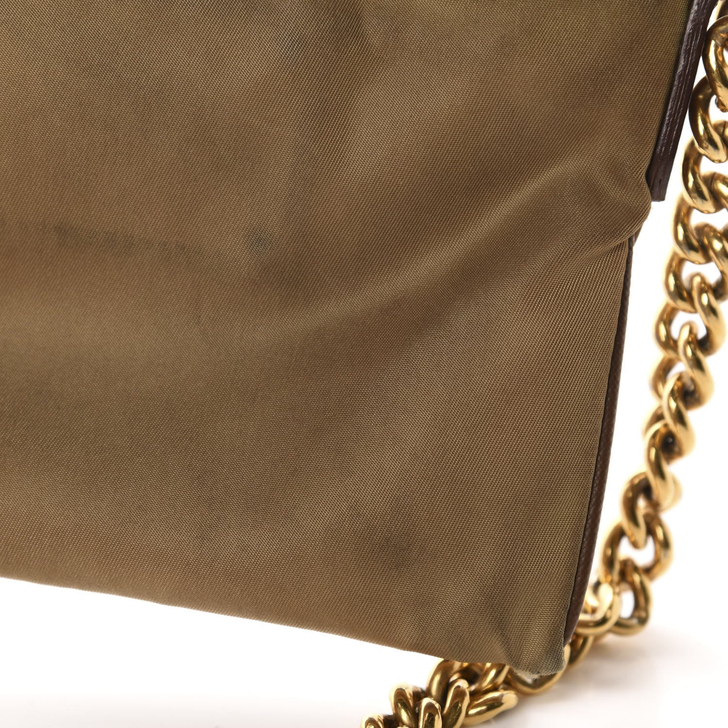 Prada Tessuto Nylon Saffiano Logo Crossbody Bag Beige 12 of 13