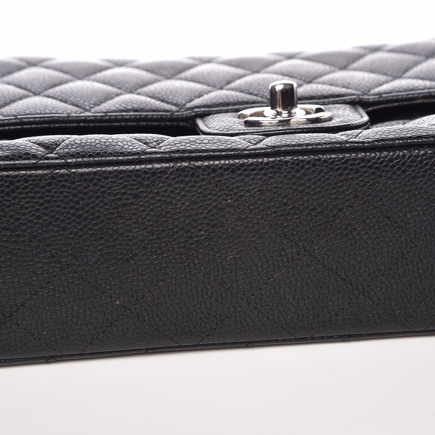 Chanel Caviar Quilted Medium Double Flap Black 9 of 11