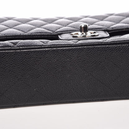 Chanel Caviar Quilted Medium Double Flap Black 9 of 11
