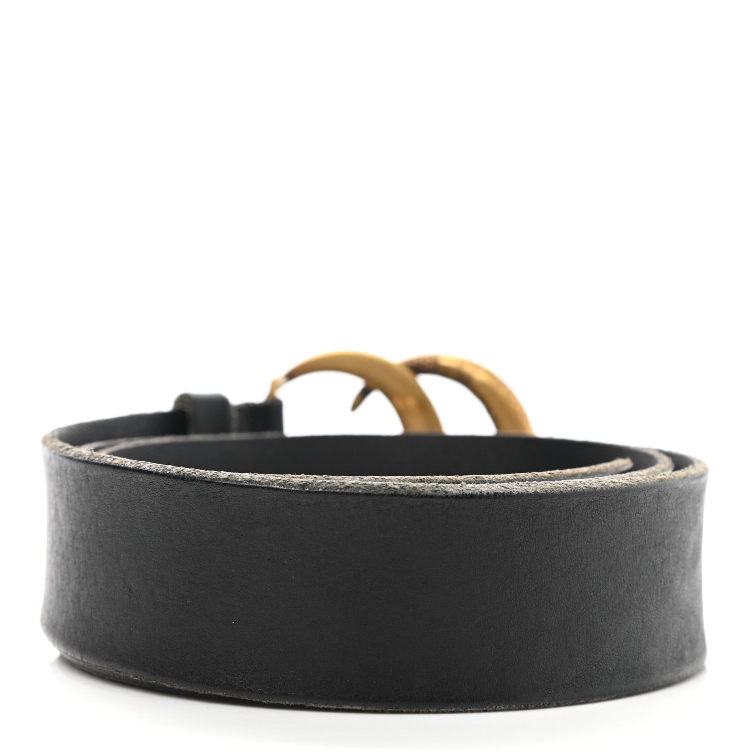 Gucci Faded Calfskin Snake Double G 40mm Belt 90 36 Black 2 of 3