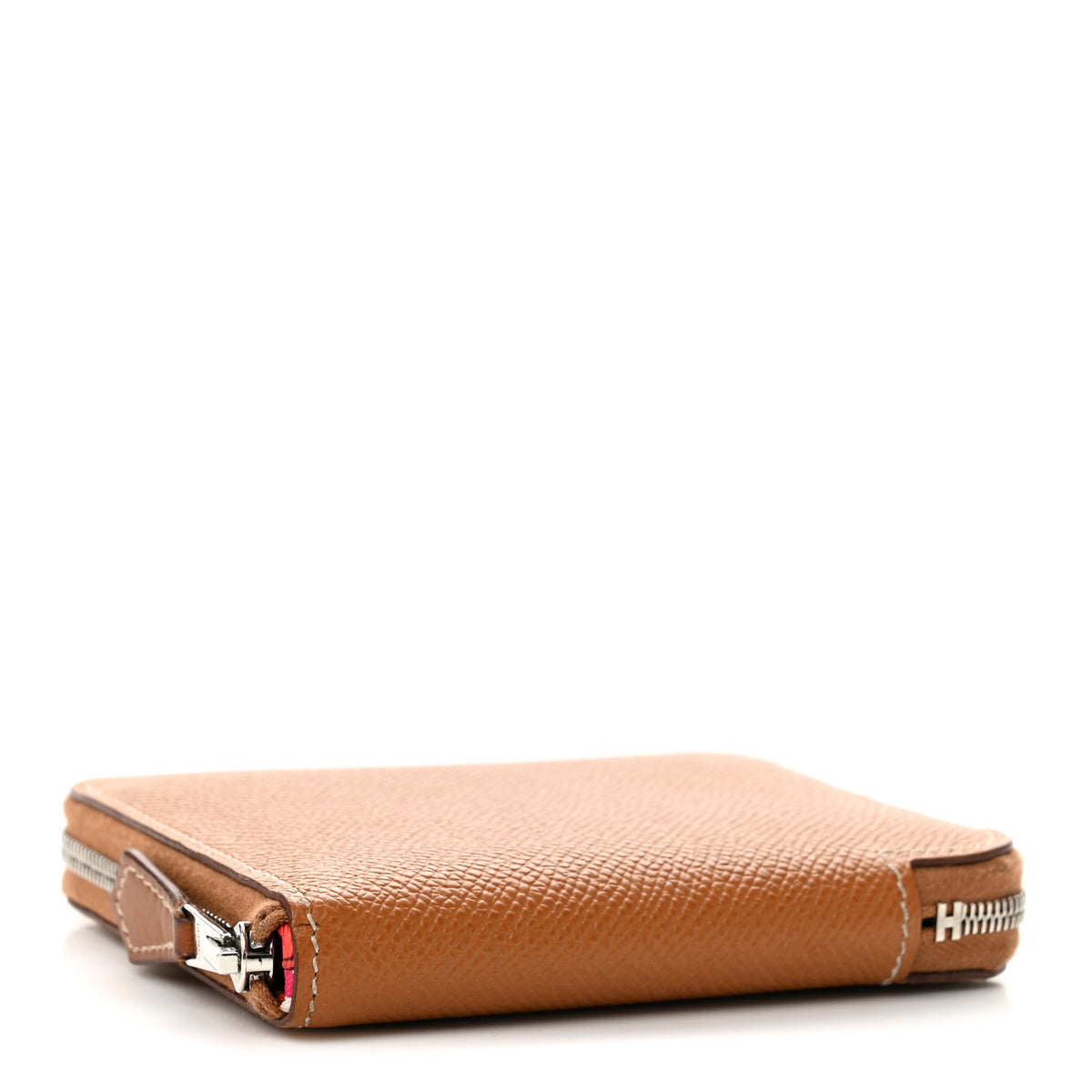 Hermes Epsom Silk'in Compact Wallet Gold Rose Mexico Bougainvillier 2 of 9