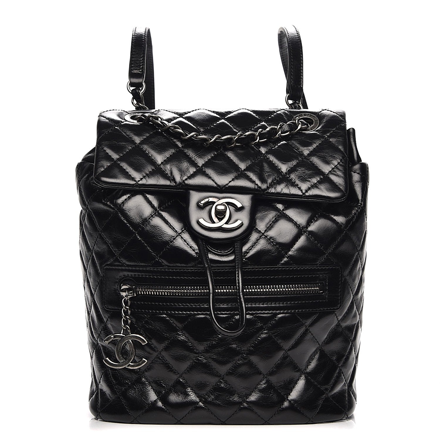 Chanel Calfskin Quilted Small Salzburg Mountain Backpack Black 1 of 8