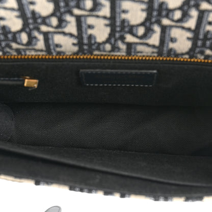 Christian Dior Oblique 30 Montaigne Flap Bag Blue 5 of 12