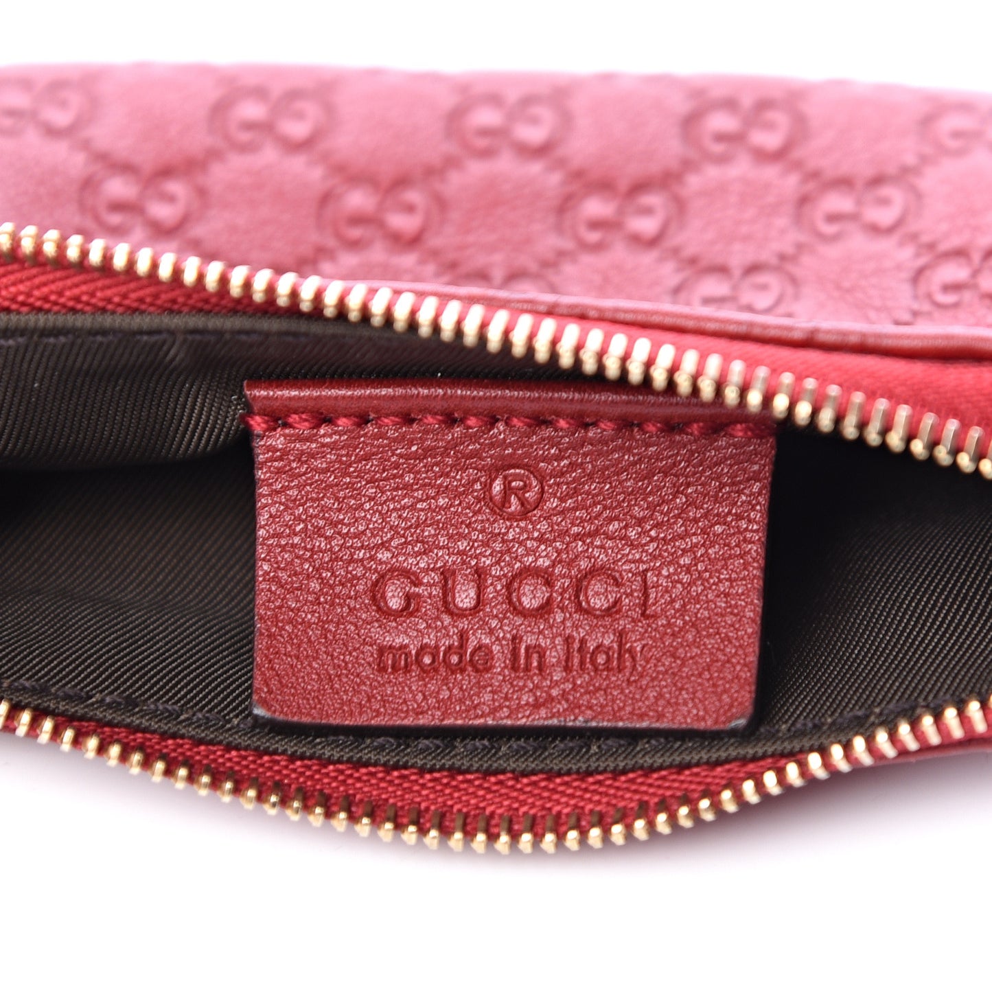 Microguccissima Key Case Hibiscus Red