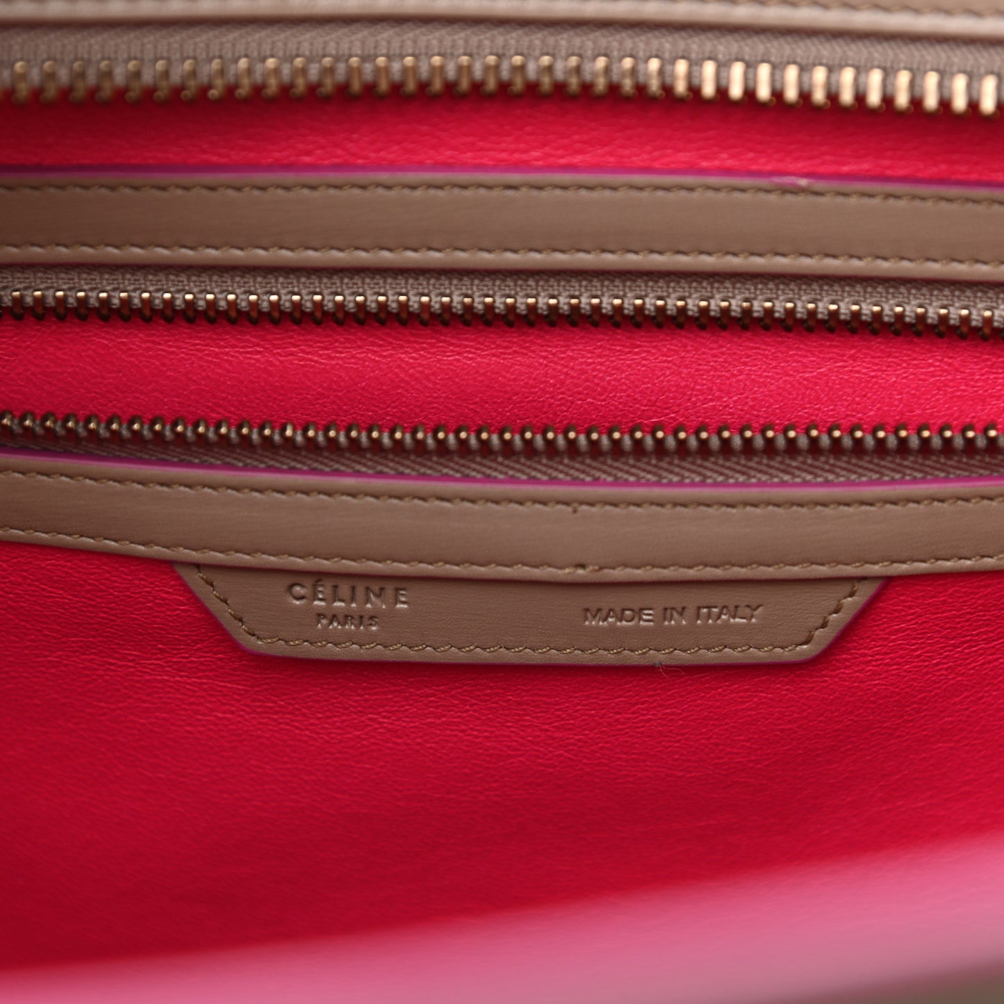 Smooth Calfskin Mini Luggage Beige