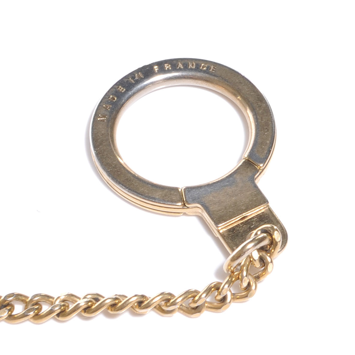 Louis Vuitton Metal Pochette Extender Key Ring Chain Gold 4 of 5