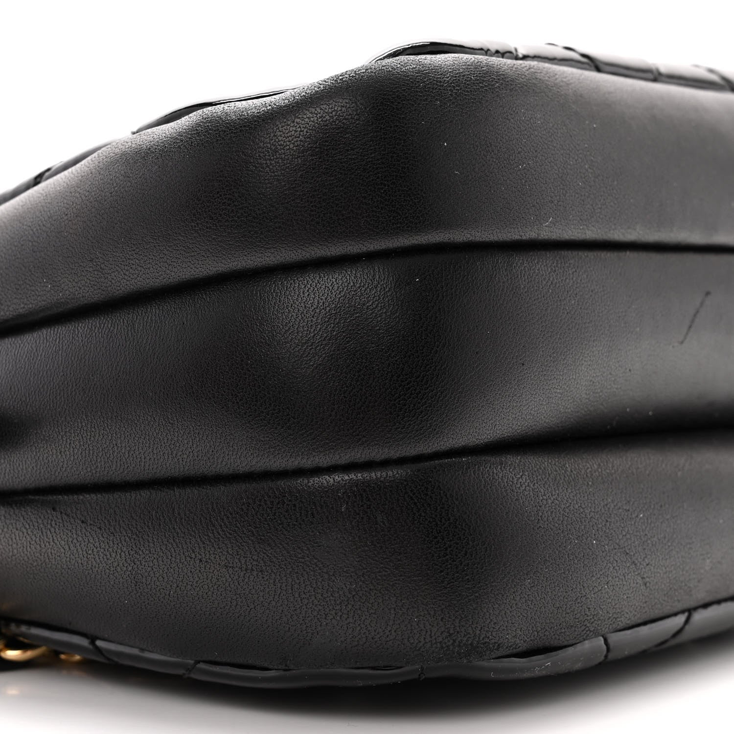 Chanel Patent Quilted Crown CC Double Zip Bag Black 10 of 12