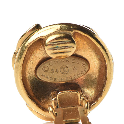 Chanel CC Clip On Earrings Gold 4 of 4