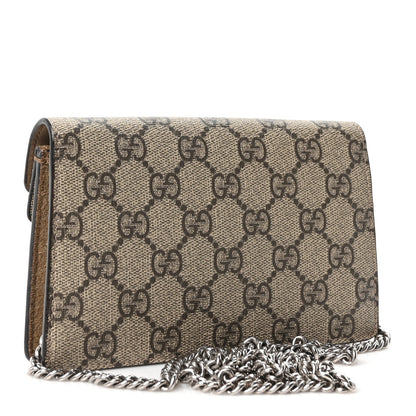 Gucci GG Supreme Monogram Super Mini Dionysus Shoulder Bag Taupe 3 of 10
