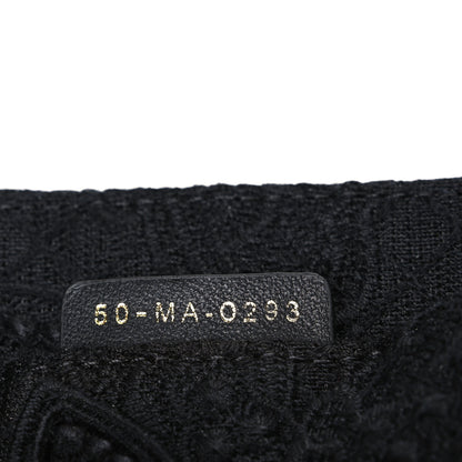 Christian Dior Embroidered 3D Macrame D-Lace Butterfly Medium Book Tote Black 6 of 9