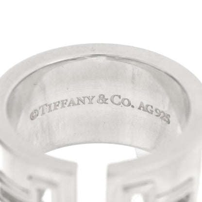 Tiffany Sterling Silver T Cutout Ring 50 5.25 4 of 5