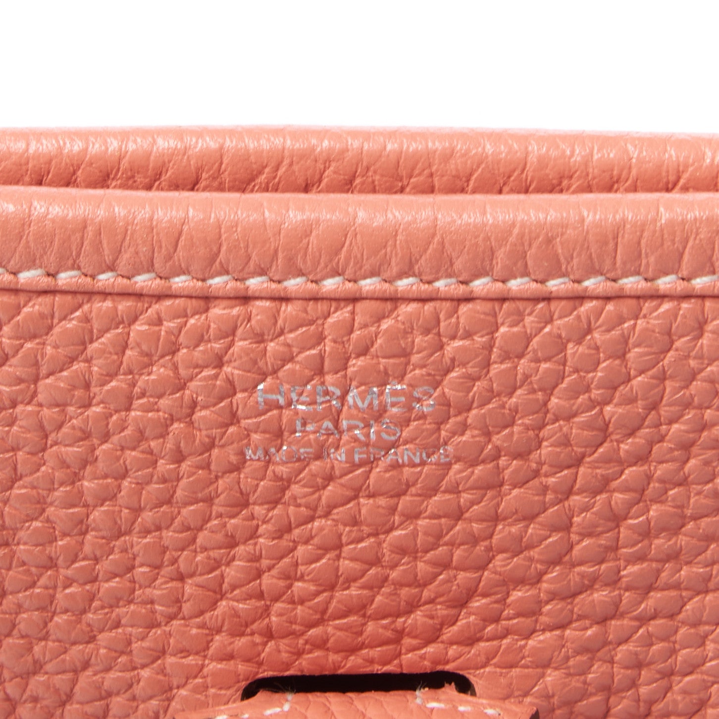 Hermes Taurillon Clemence Evelyne III PM Crevette 7 of 9