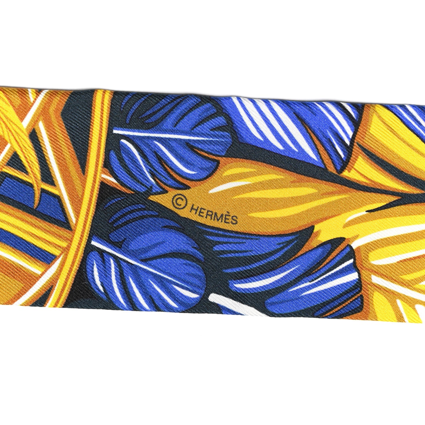 Silk La Danse Pacifique Twilly Bleu Nuit Jaune Vif