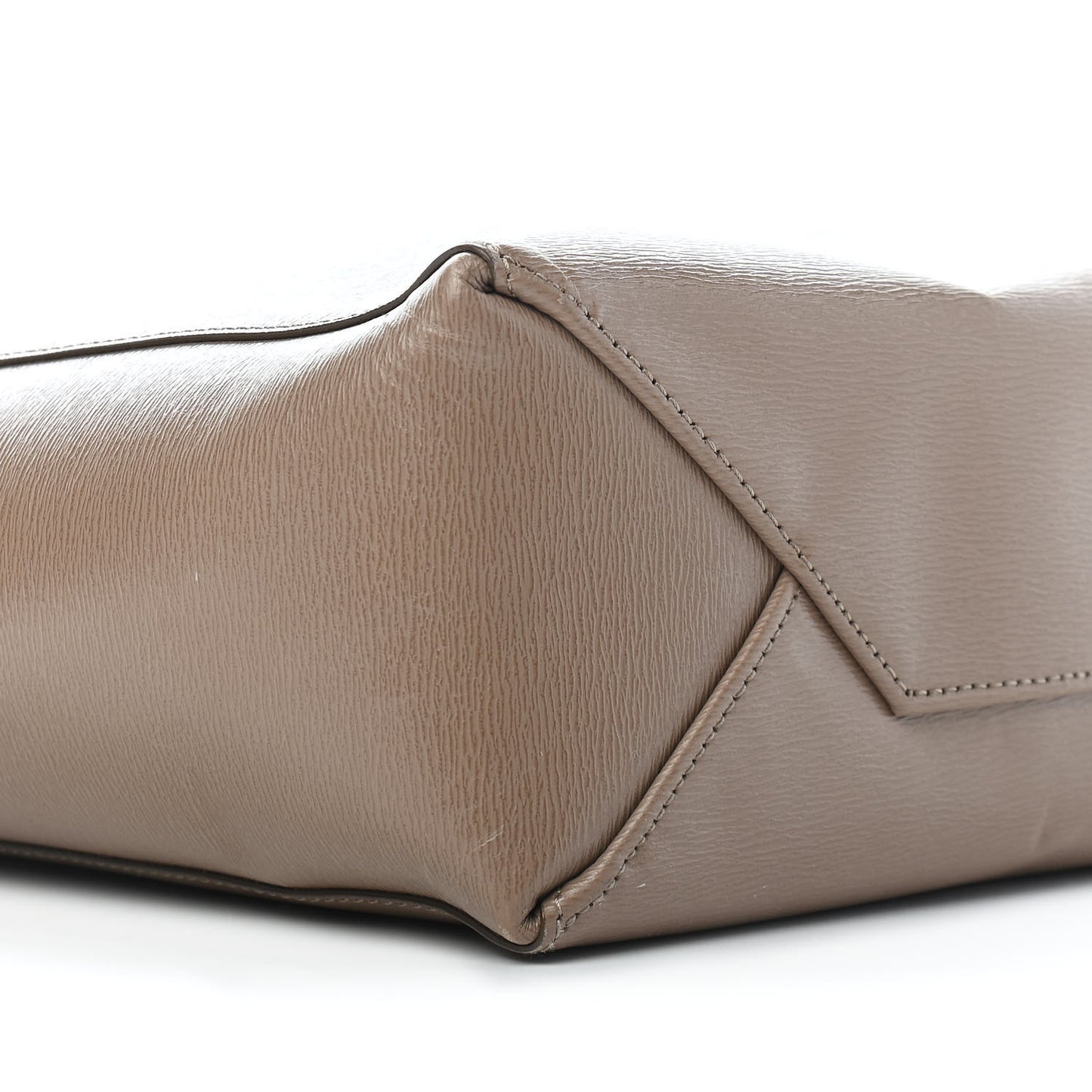 Liege Calfskin Small Vertical Cabas Taupe