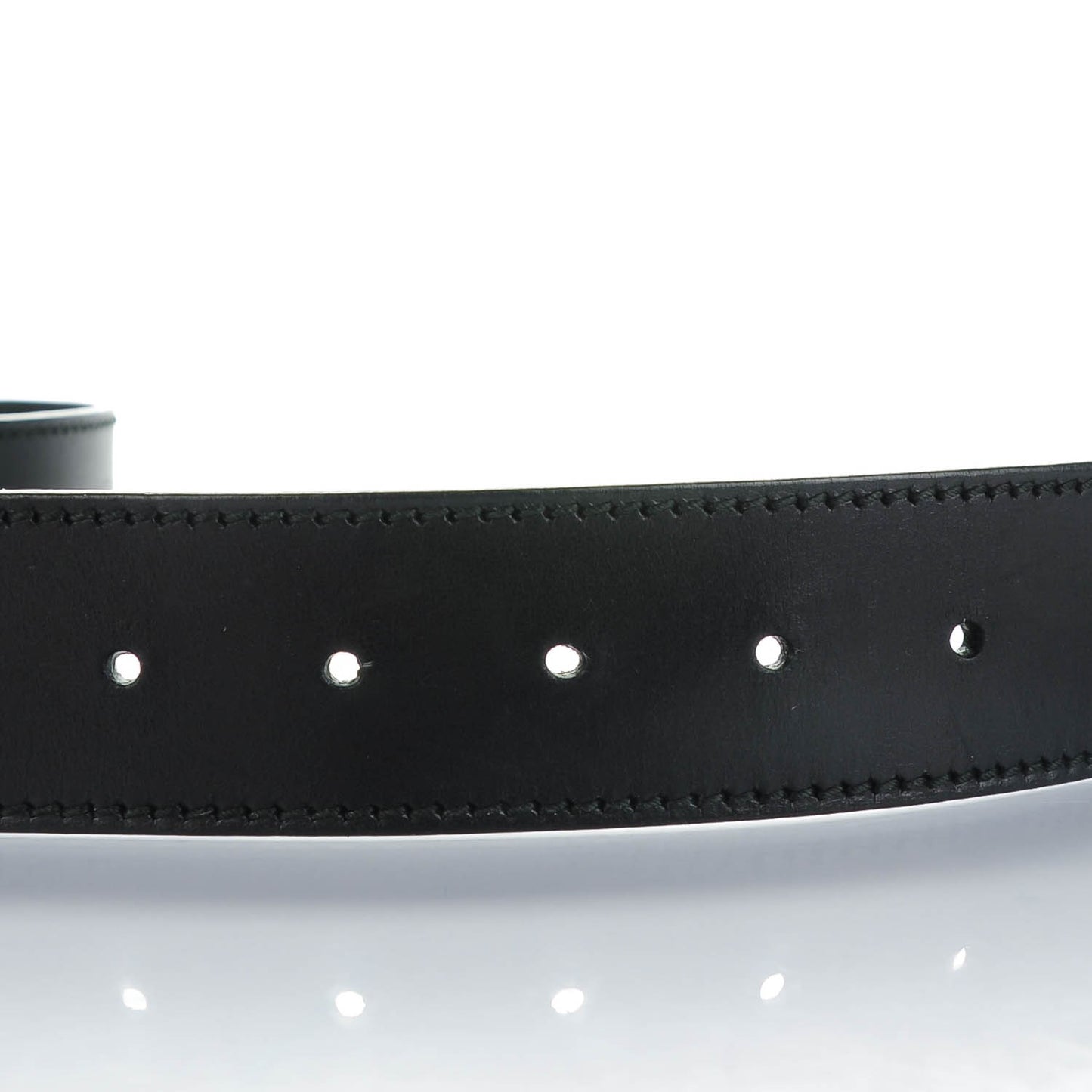 Calfskin Interlocking G Belt 80 32 Black