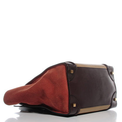 Celine Smooth Calfskin Suede Mini Tri-Color Luggage Beige 4 of 8