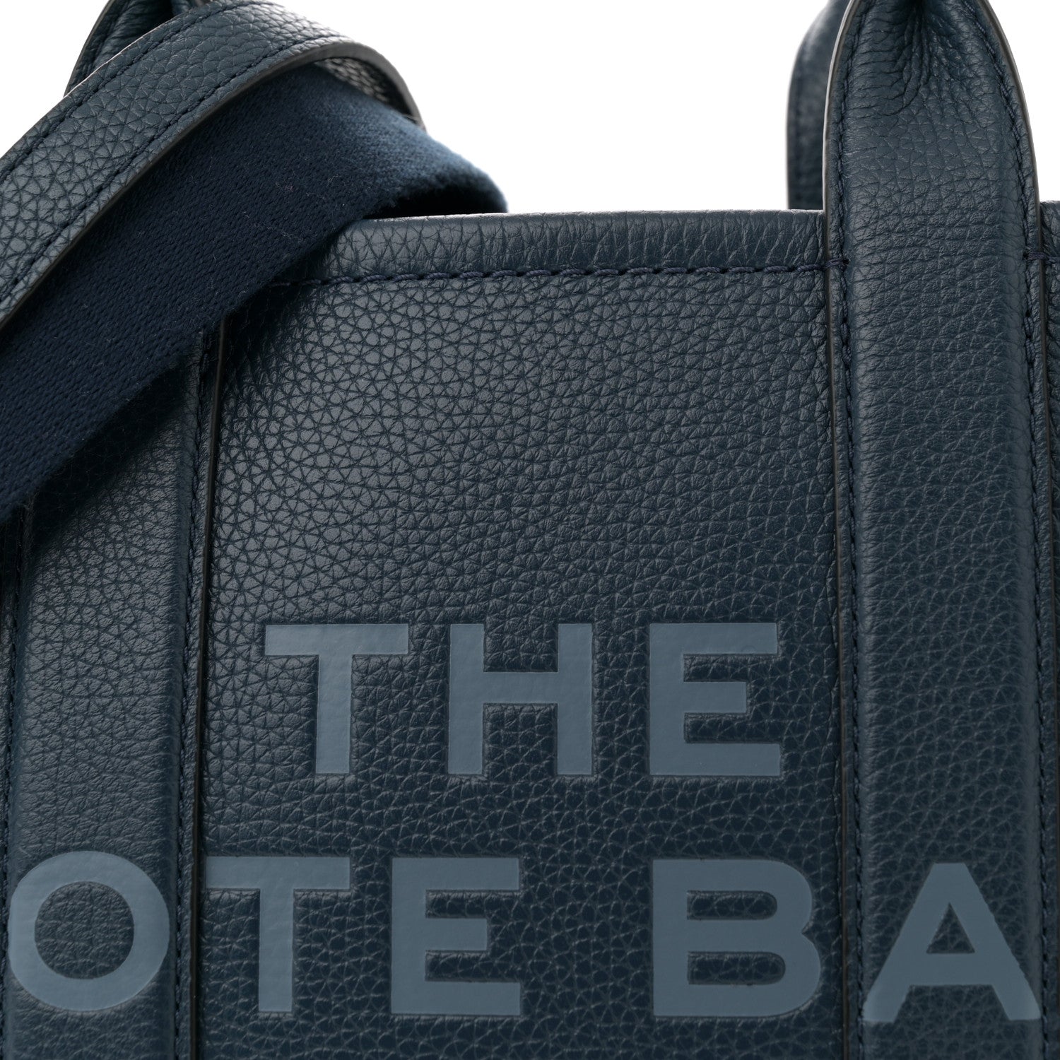 Marc Jacobs Grained Calfskin Small The Tote Bag Blue Sea 8 of 11