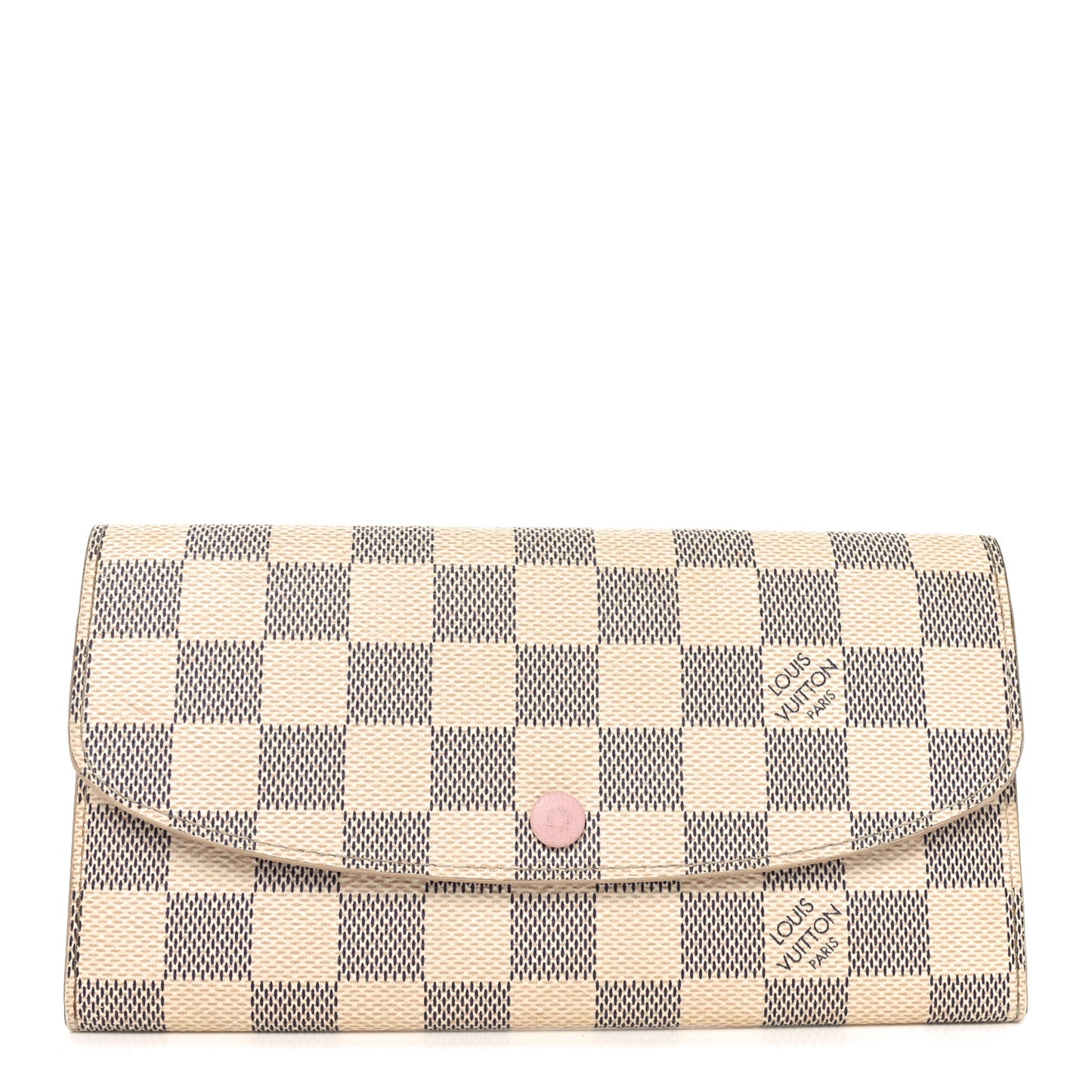 Damier Azur Emilie Wallet Rose Ballerine