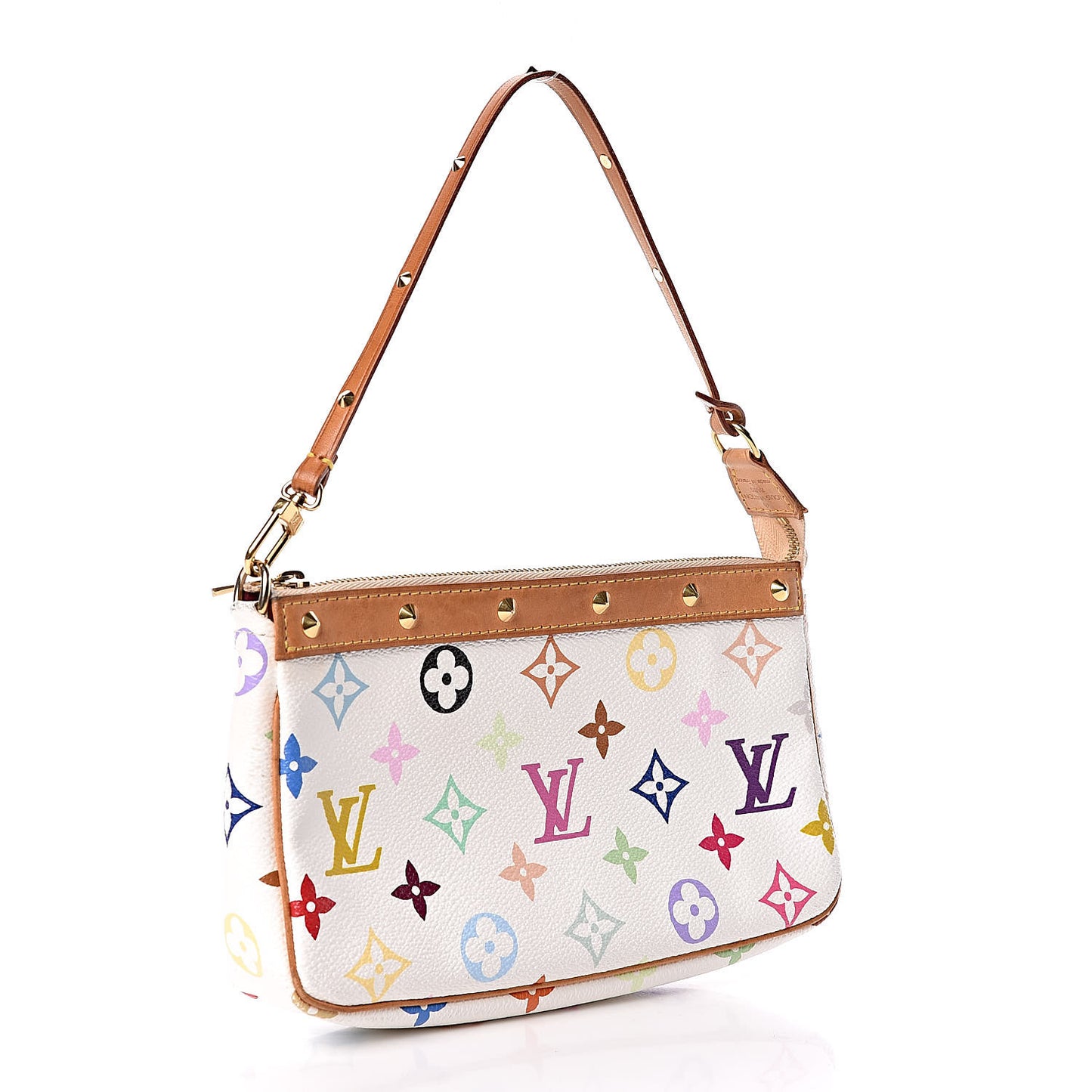 Monogram Multicolor Pochette Accessories White