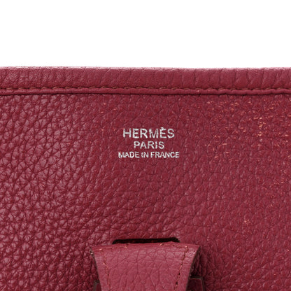 Hermes Taurillon Clemence Evelyne III PM Rubis 6 of 12