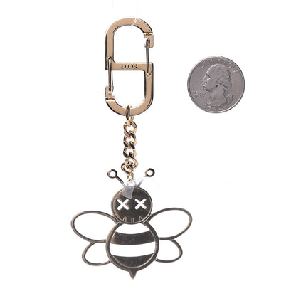 Christian Dior x KAWS Brass Bee Charm Key Ring Gold 2 of 4