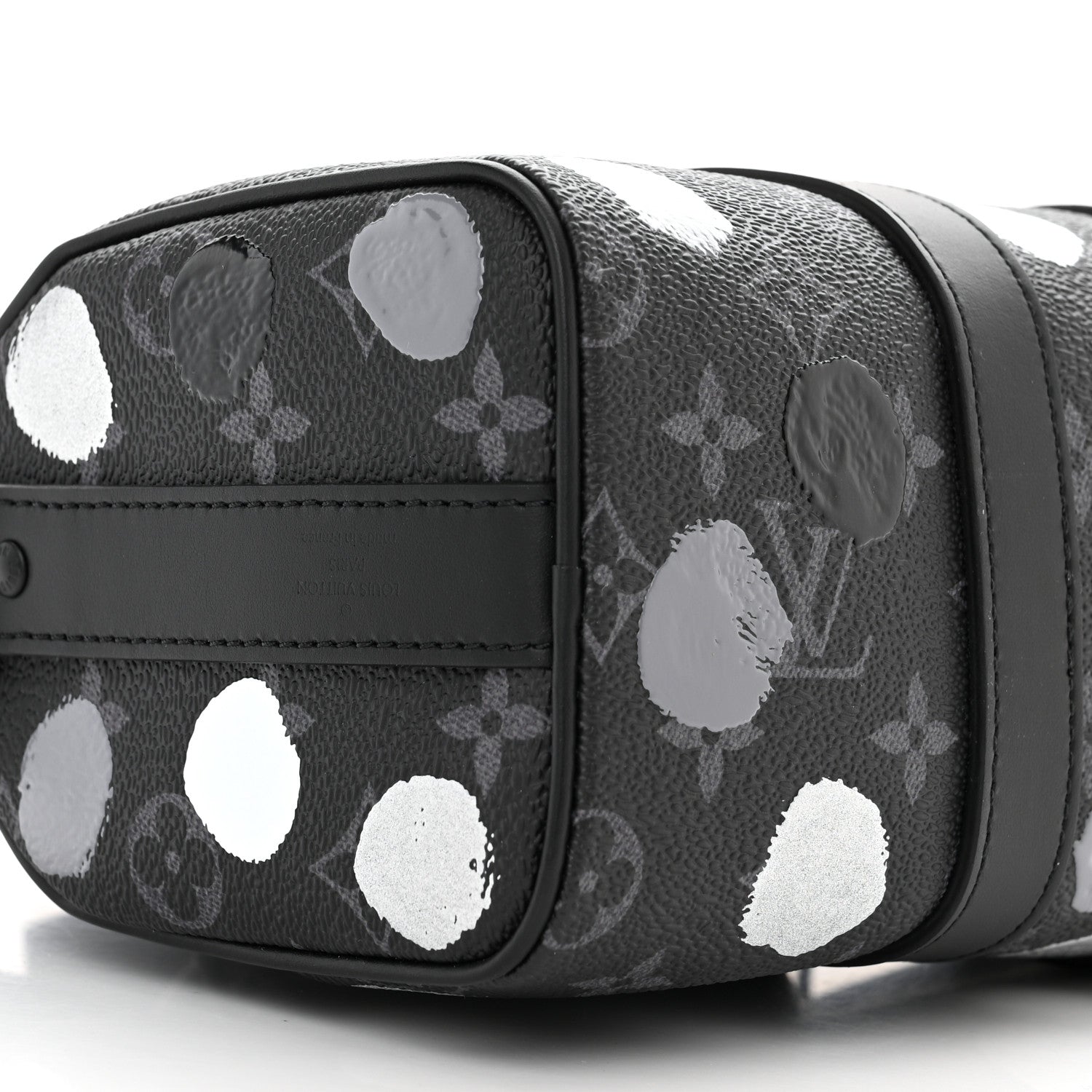 Louis Vuitton LV X YK Monogram Eclipse Keepall Bandouliere 25 Black Silver 8 of 9