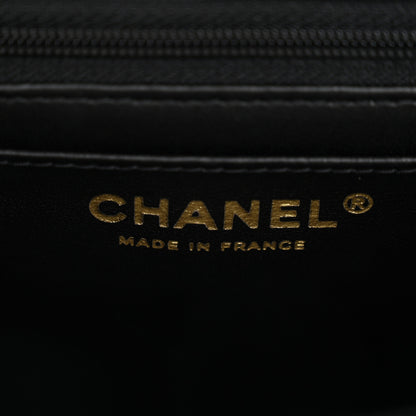 Chanel Lambskin Quilted Mini Top Handle Rectangular Flap Black 6 of 11