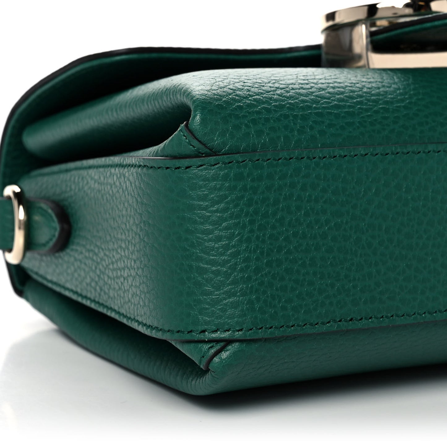 Dollar Calfskin Interlocking G Crossbody Bag Emerald