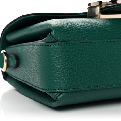 Gucci Dollar Calfskin Interlocking G Crossbody Bag Emerald 11 of 12