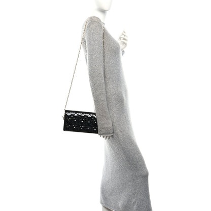 Christian Dior Patent Cannage Lady Dior Pouch Black 2 of 14
