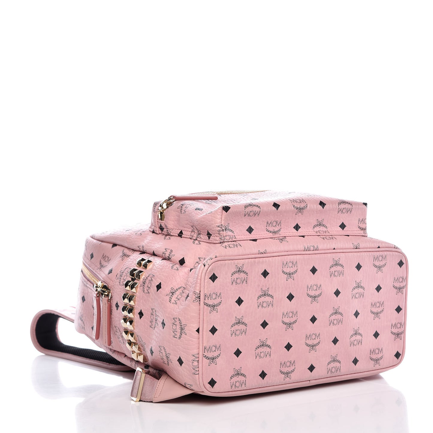 Visetos Medium Side Studs Stark Backpack Pink