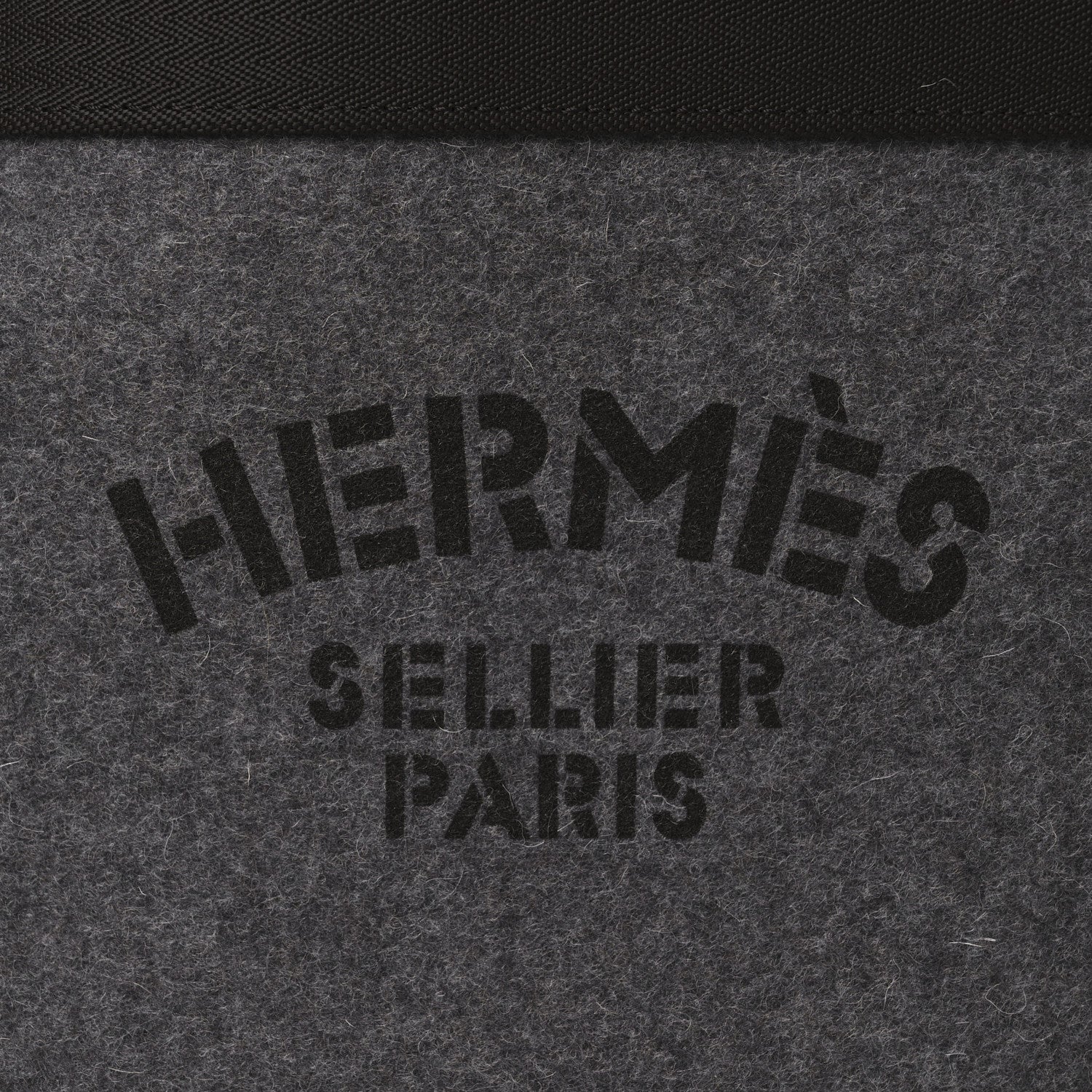Hermes Felt Sac De Pansage Groom Bag Acier 11 of 15