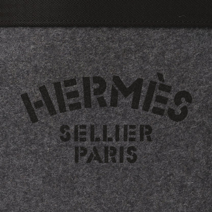 Hermes Felt Sac De Pansage Groom Bag Acier 11 of 15