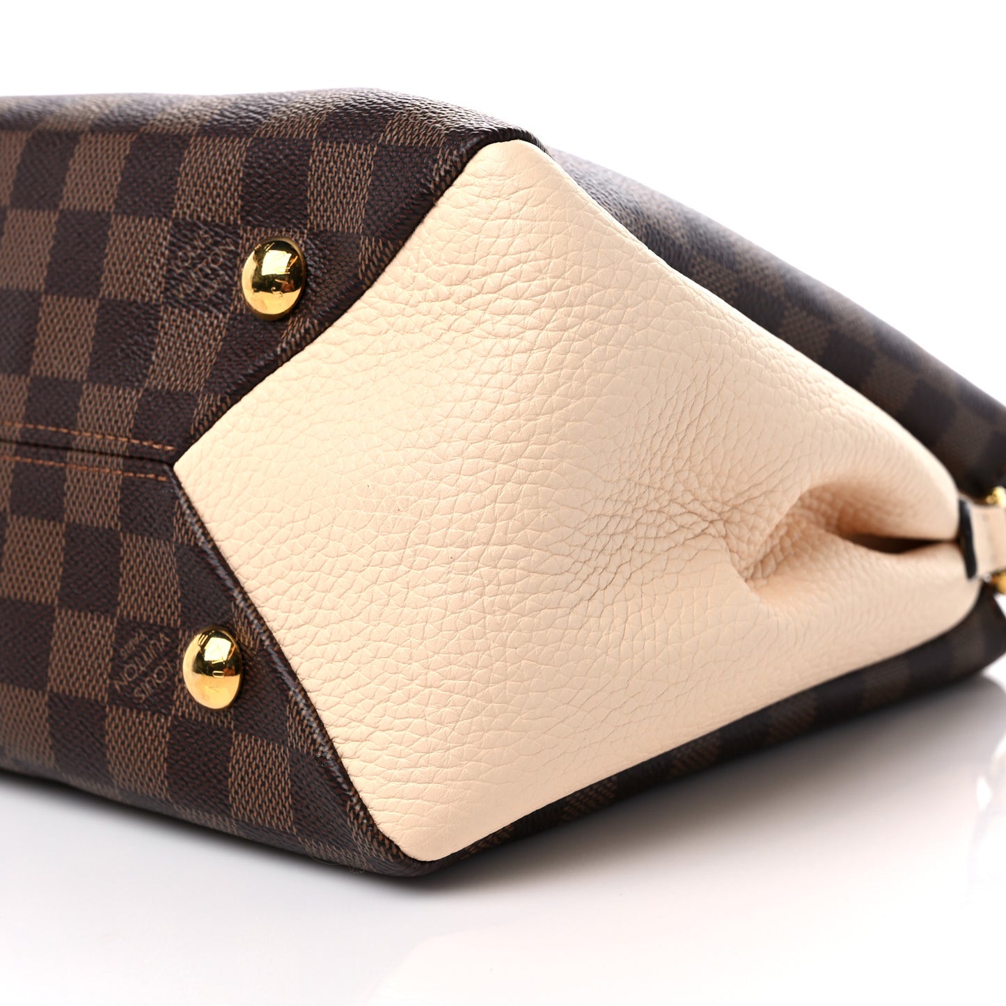 Damier Ebene Cuir Taurillon Brittany Creme