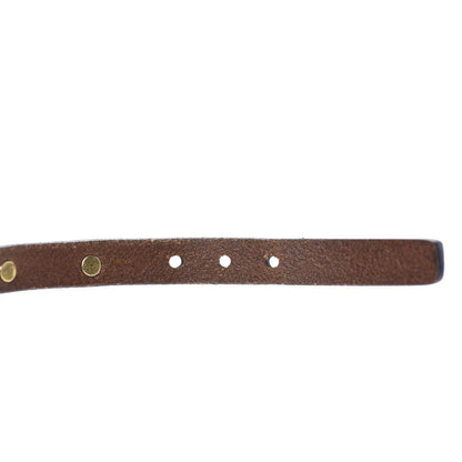 Gucci Calfskin Feline Heads Bracelet Brown 4 of 5