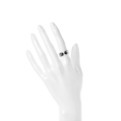 Cartier 18K White Gold 6.5mm C De Ring 50 5.25 2 of 5