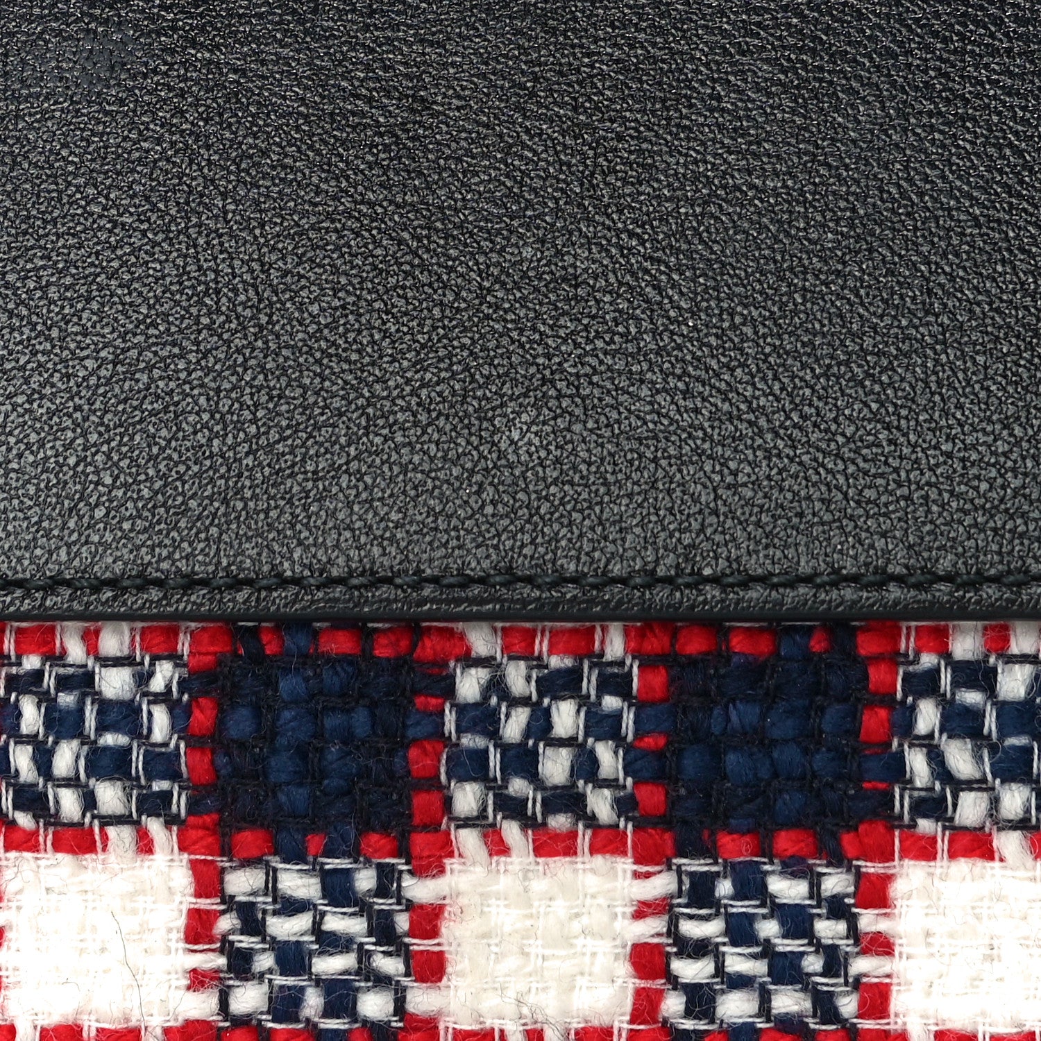 Gucci Vintage Tweed Check Small Dionysus Shoulder Bag White Hibiscus Red Marine 15 of 15