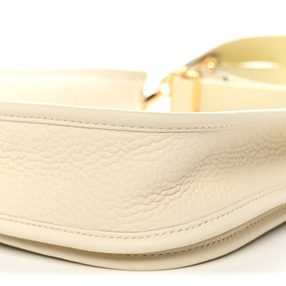 Hermes Taurillon Clemence Evelyne 23 Poche III Cream 10 of 11