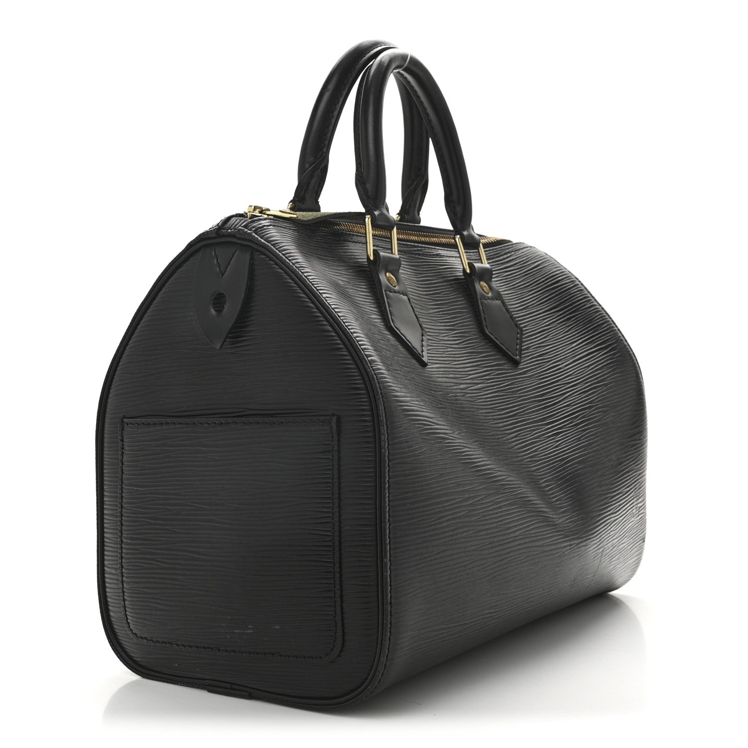Louis Vuitton Epi Speedy 25 Black 3 of 14