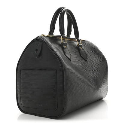 Louis Vuitton Epi Speedy 25 Black 3 of 14