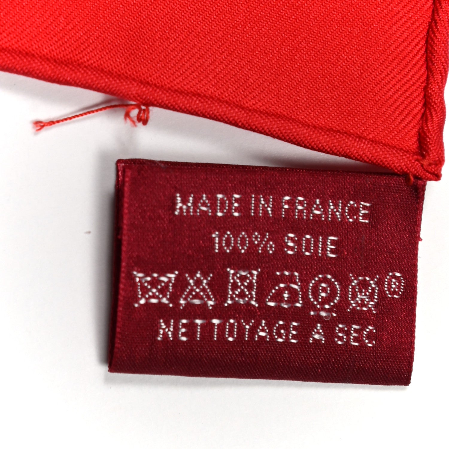 Hermes Silk Bolduc Au Carre Scarf 90 Rouge Bordeaux Gris 5 of 5