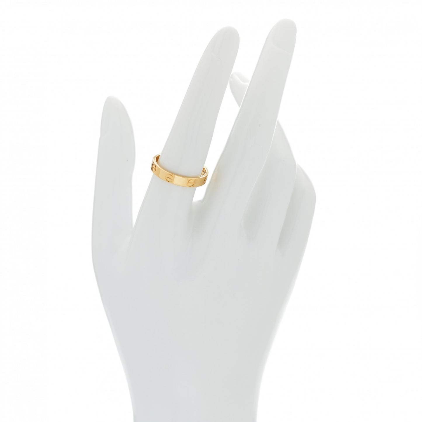 18K Yellow Gold 3.5mm LOVE Wedding Band Ring 57 8