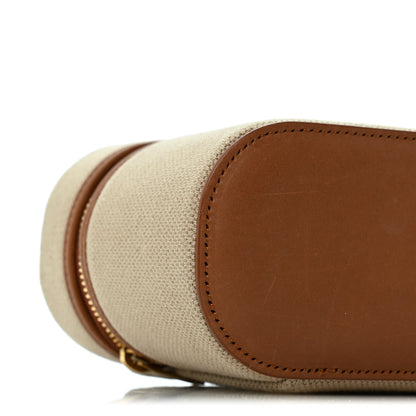 Saint Laurent Canvas Calfskin Mini Gaby Vanity Case Desert Dust Brick 9 of 12