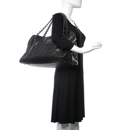 Chanel Glazed Caviar East West Modern Chain Tote Black 2 of 8