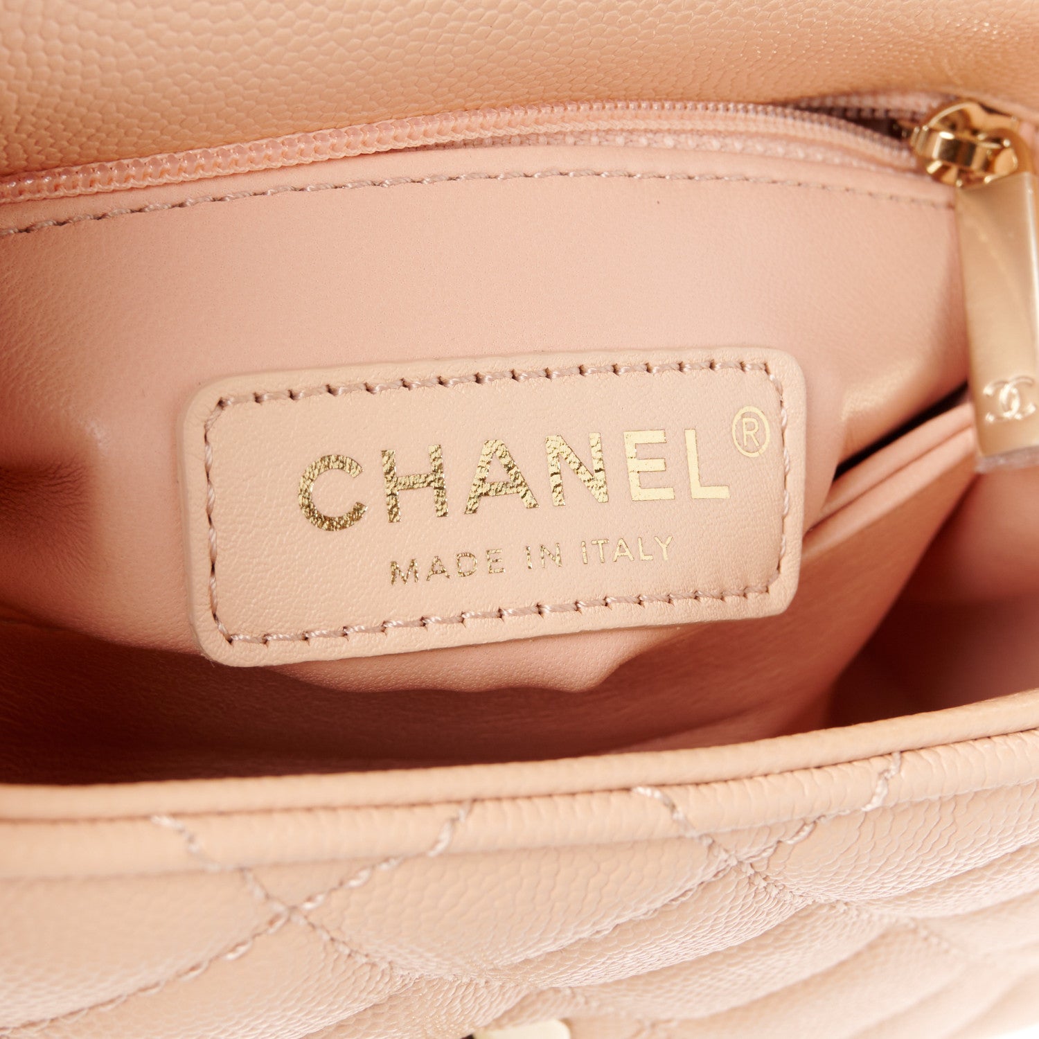 Chanel Caviar Quilted Extra Mini Coco Handle Flap Light Pink 6 of 11