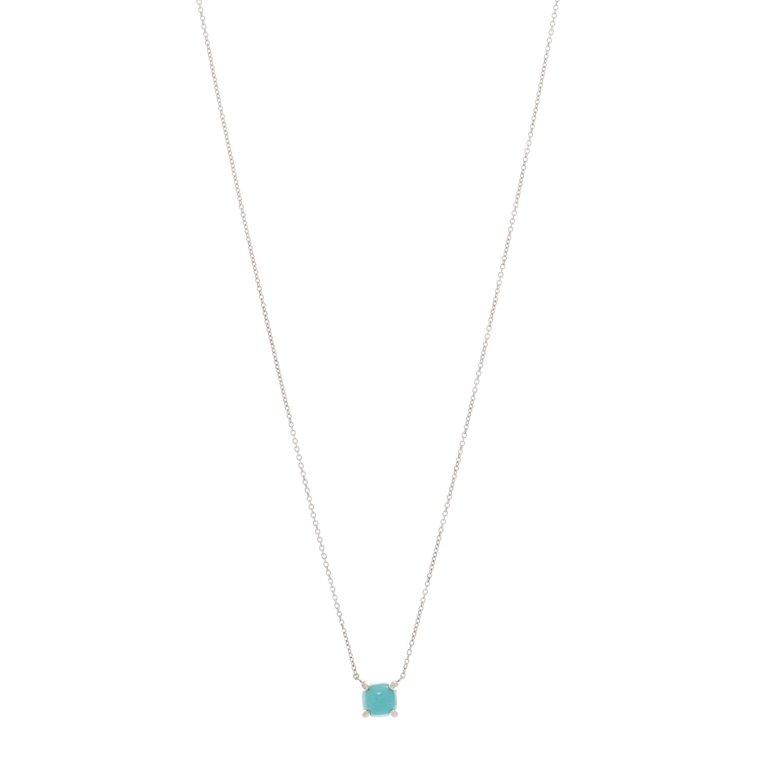 Tiffany Sterling Silver Amazonite Paloma Picasso Sugar Stacks Necklace 1 of 4