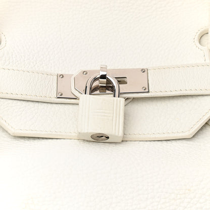 Hermes Togo Travel Birkin 55 White 8 of 12