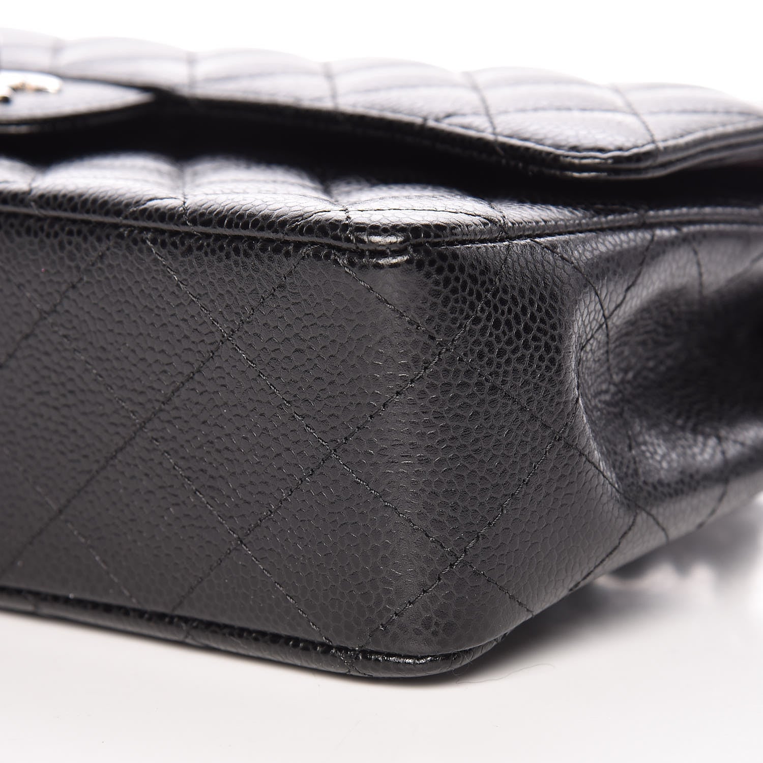 Chanel Caviar Quilted Medium Double Flap Black 9 of 10