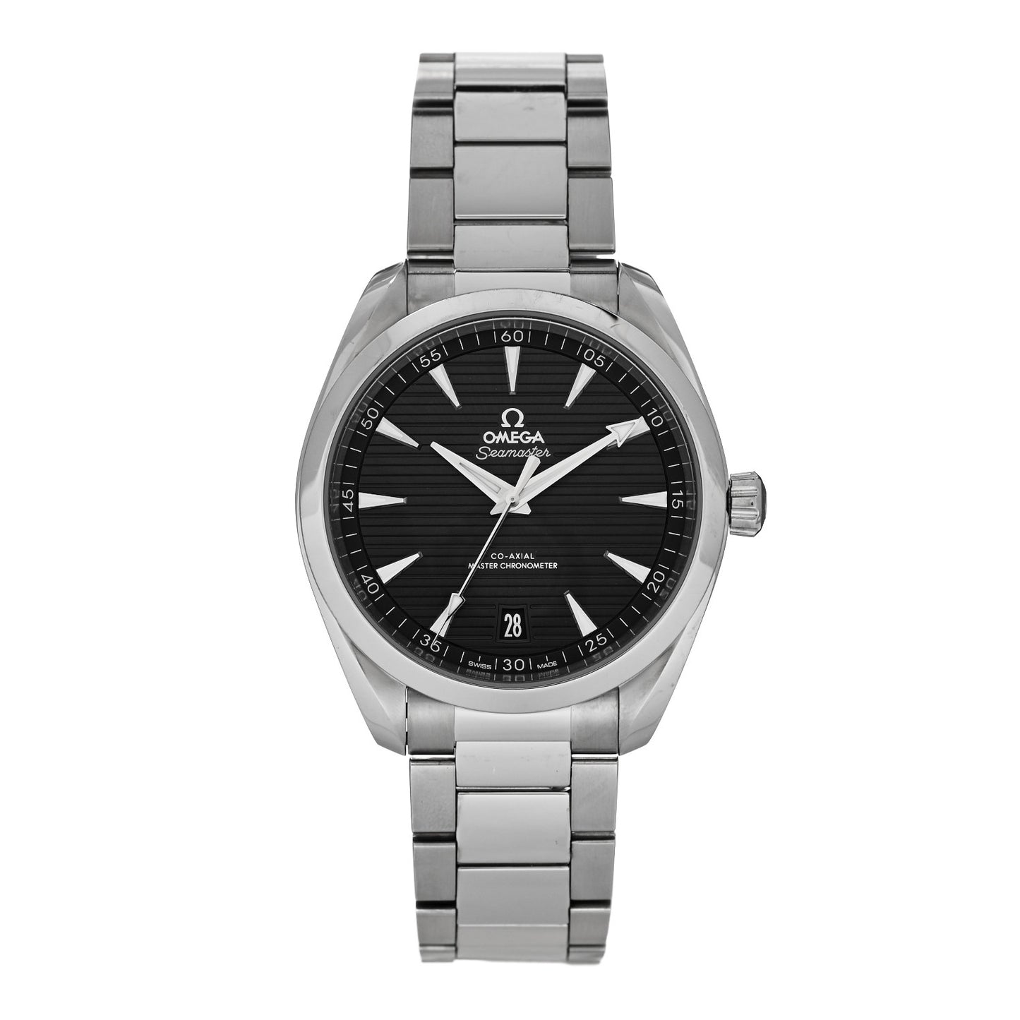 Stainless Steel 41mm Seamaster Aqua Terra Co-Axial Automatic Watch Black 220.10.41.21.01.001