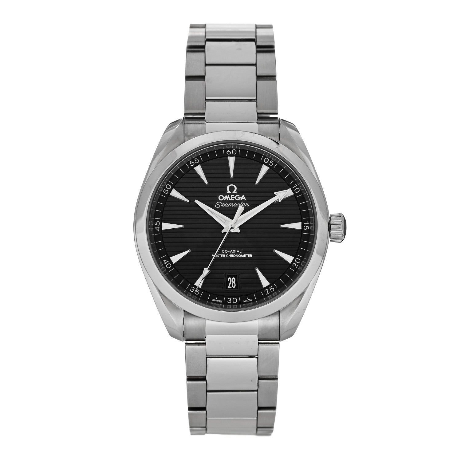 Omega Stainless Steel 41mm Seamaster Aqua Terra Co-Axial Automatic Watch Black 220.10.41.21.01.001 1 of 5